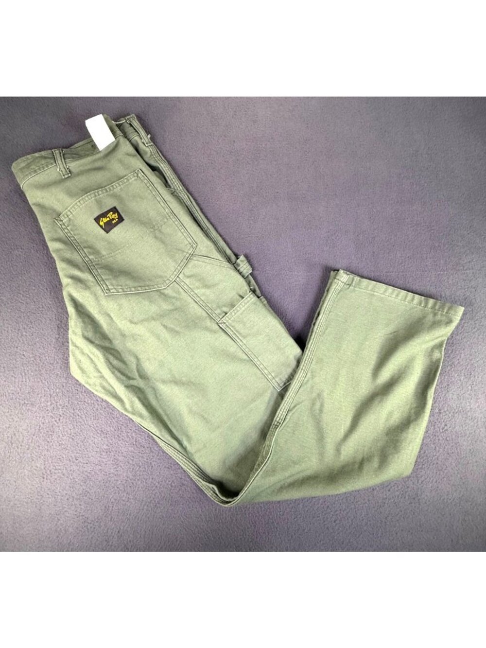 Vintage Stan Ray Painter Pants Mens 34x32 Utility Green Made USA Work 80s EUC